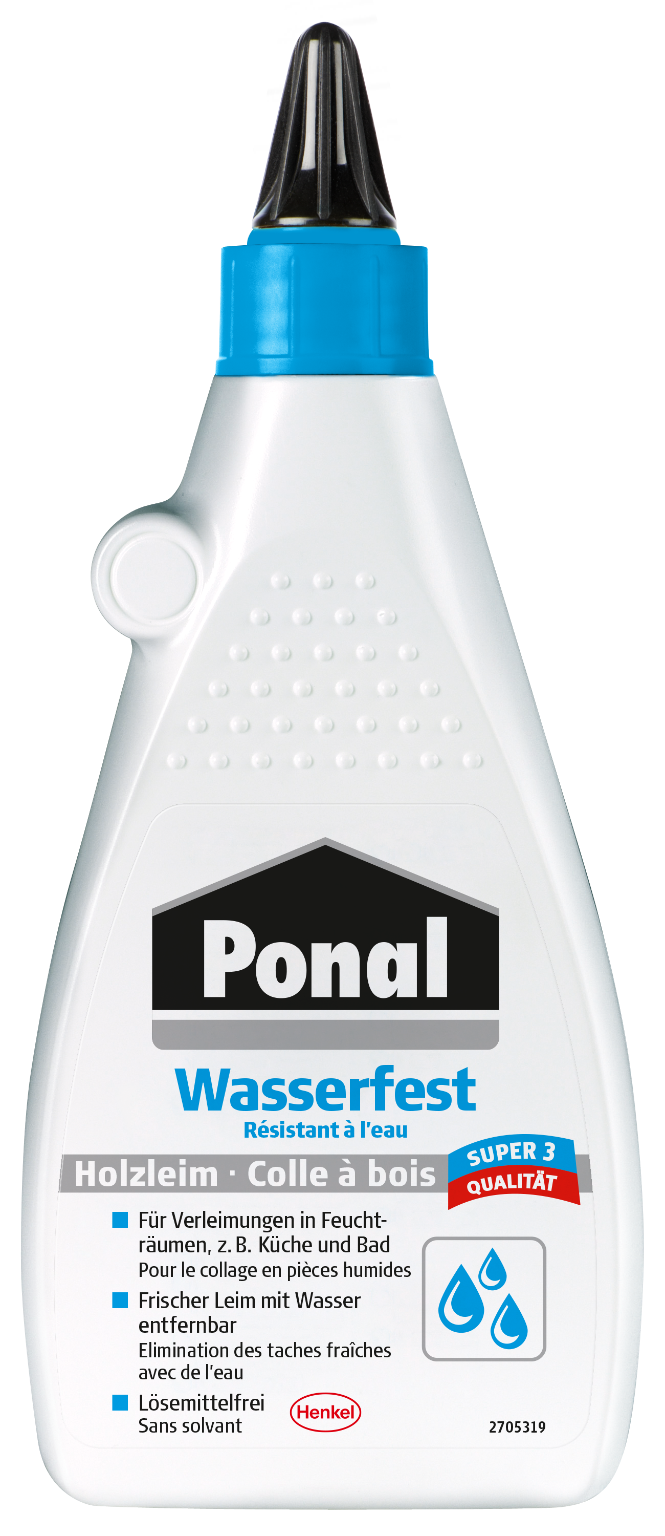 Ponal Wasserfest 550g Flasche 